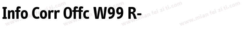 Info Corr Offc W99 R字体转换
